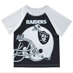 NWT Toddler Football LAS VEGAS RAIDERS PERFORMANCE TSHIRT 3T